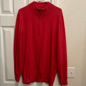 L.L. Bean Men's Zip Up Red Sweater